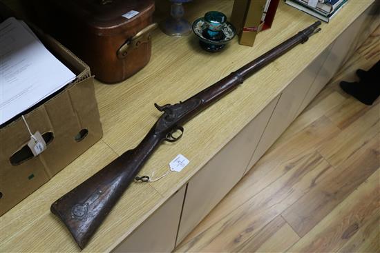 A 19th century Indian copy of an English Rifle